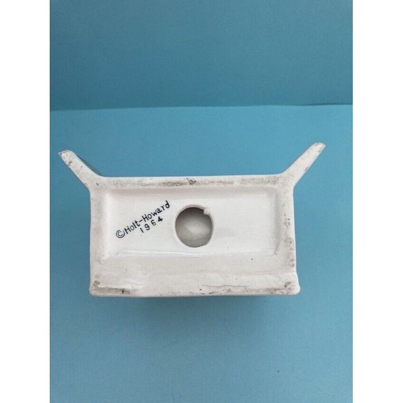 Vintage Holt Howard 1964 Ceramic Napkin Mail Holder MCM Vtg Kitchenware Signed - Picture 7 of 9